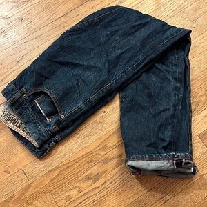 Converse one star selvedge denim dark wash y2k jeans